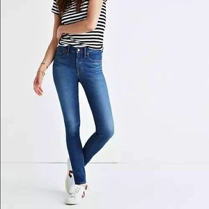 Madewell 9” mid rise skinny jeans 28Tall